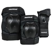 Комплект защиты для роликов Powerslide Standard Series Men Set Black (комплект из 3 элементов)