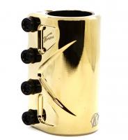 Зажим (хомут) для трюкового самоката Комета SCS Золотая