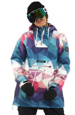 Куртка сноубордическая-анорак Ж Horsefeathers DERIN JACKET (polygons) от магазина Адреналин