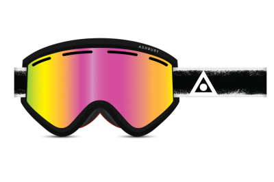 Горнолыжные очки со сменной линзой ASHBURY BLACKBIRD MAYDAY (PINK MIRROR LENS/YELLOW SPARE)