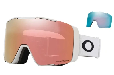 Горнолыжные очки со сменной линзой Oakley Line Miner PRO M MATTE WHITE Prizm Rose Gold & Prizm Sapph