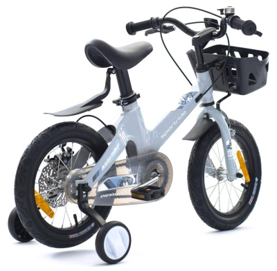 Детский велосипед SPORTRIDE KIDS light 14 серый  от магазина Адреналин