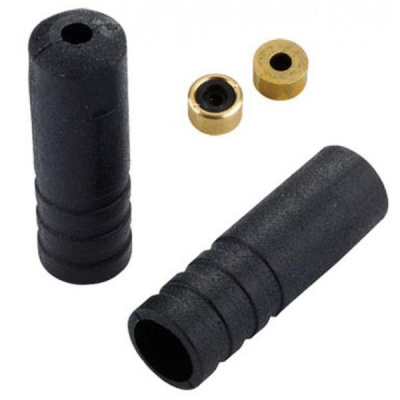 Наконечник оболочки троса переключения Jagwire 4мм пластик с уплотнением, черный