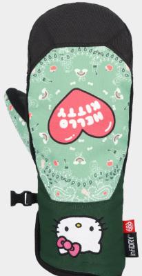 Варежки ж 686 WMNS WMNS REVEL MITT Hello KITTY SEAGLASS BANDANA
