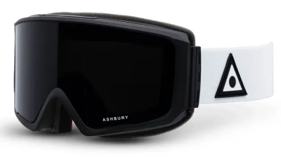 Горнолыжные очки со сменной линзой ASHBURY ARROW White Triangle (DARK SMOKE LENS/YELLOW SPARE)