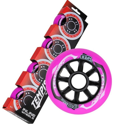 Комплект колёс для роликов Tempish Radical Color 84x24mm 85A, 4 шт purple